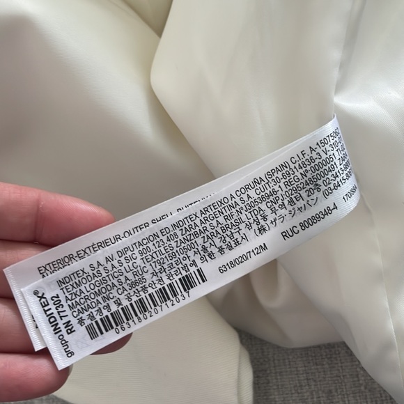 ZARA One Button Blazer White - Picture 8 of 11